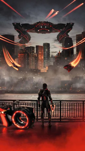 Tron Ares New Poster 2025 4K Ultra HD Mobile Wallpaper