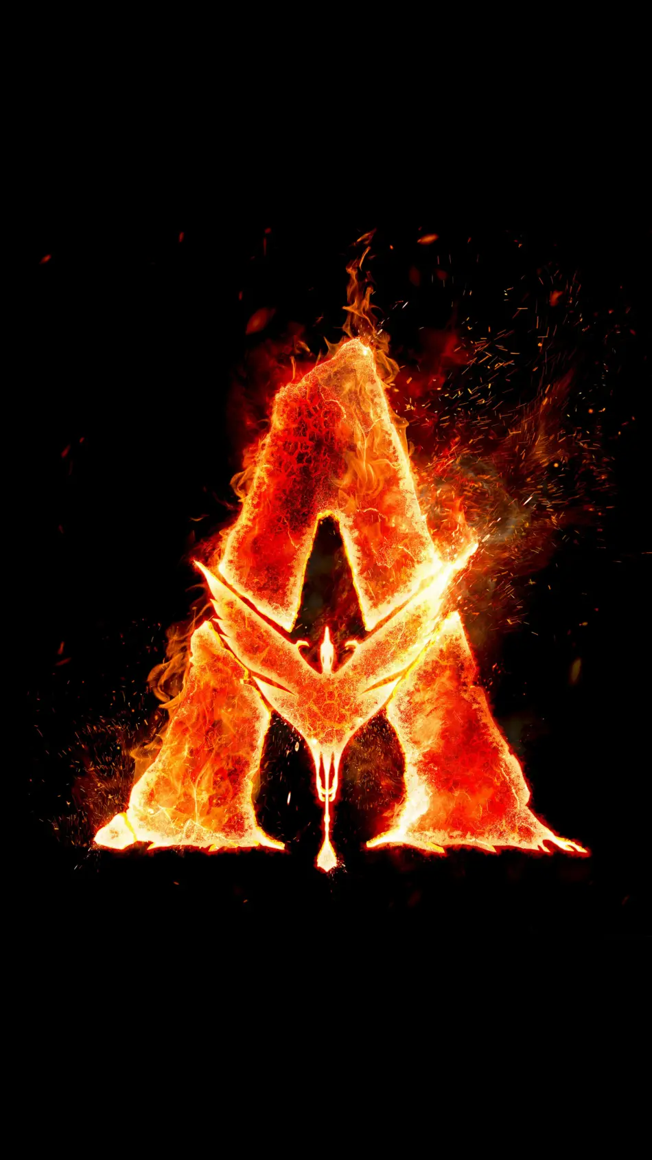 Avatar Fire and Ash 2026 Main Logo 4K Ultra HD Mobile Wallpaper