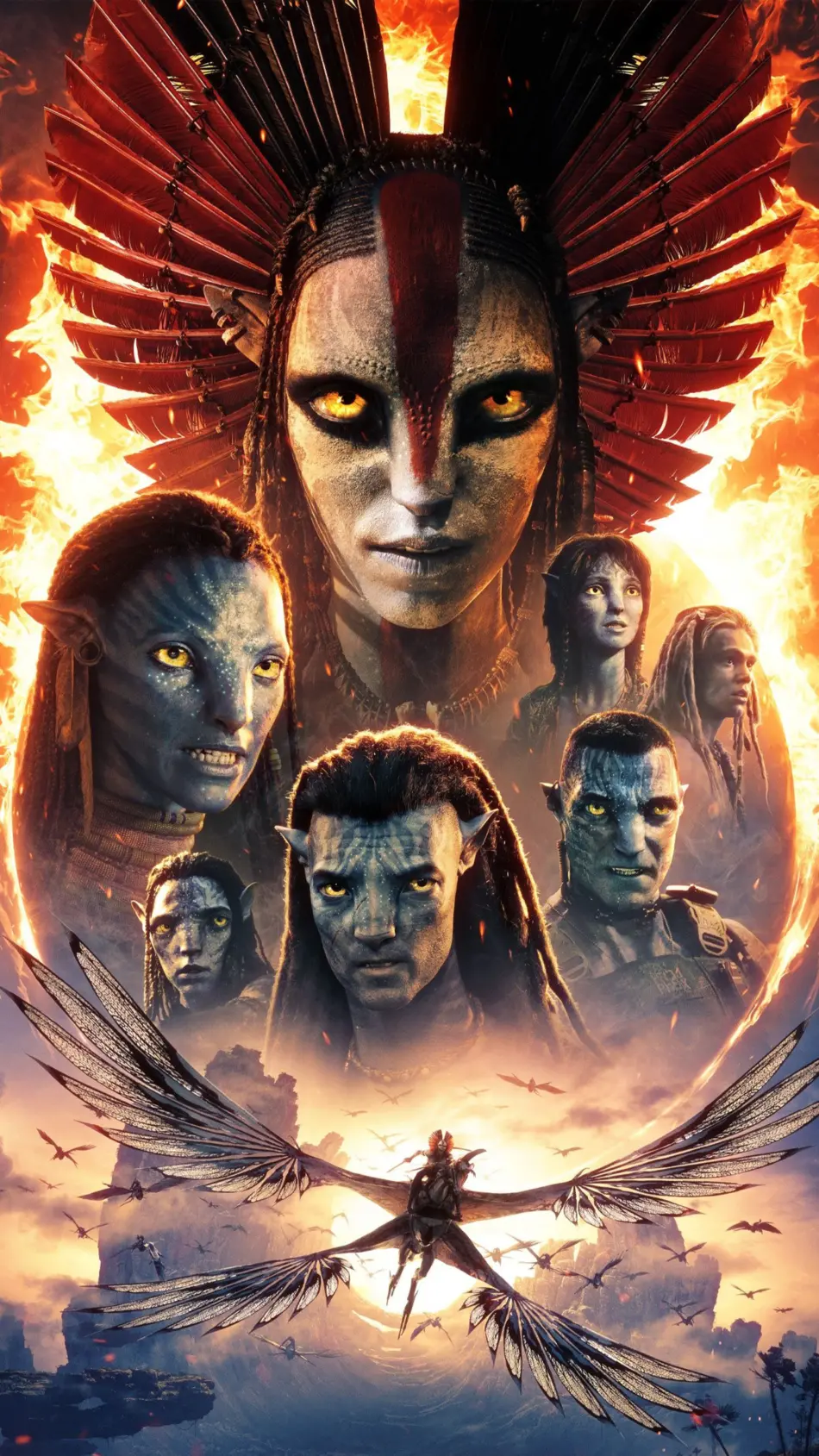 Avatar Fire and Ash 2026 New Poster 4K Ultra HD Mobile Wallpaper