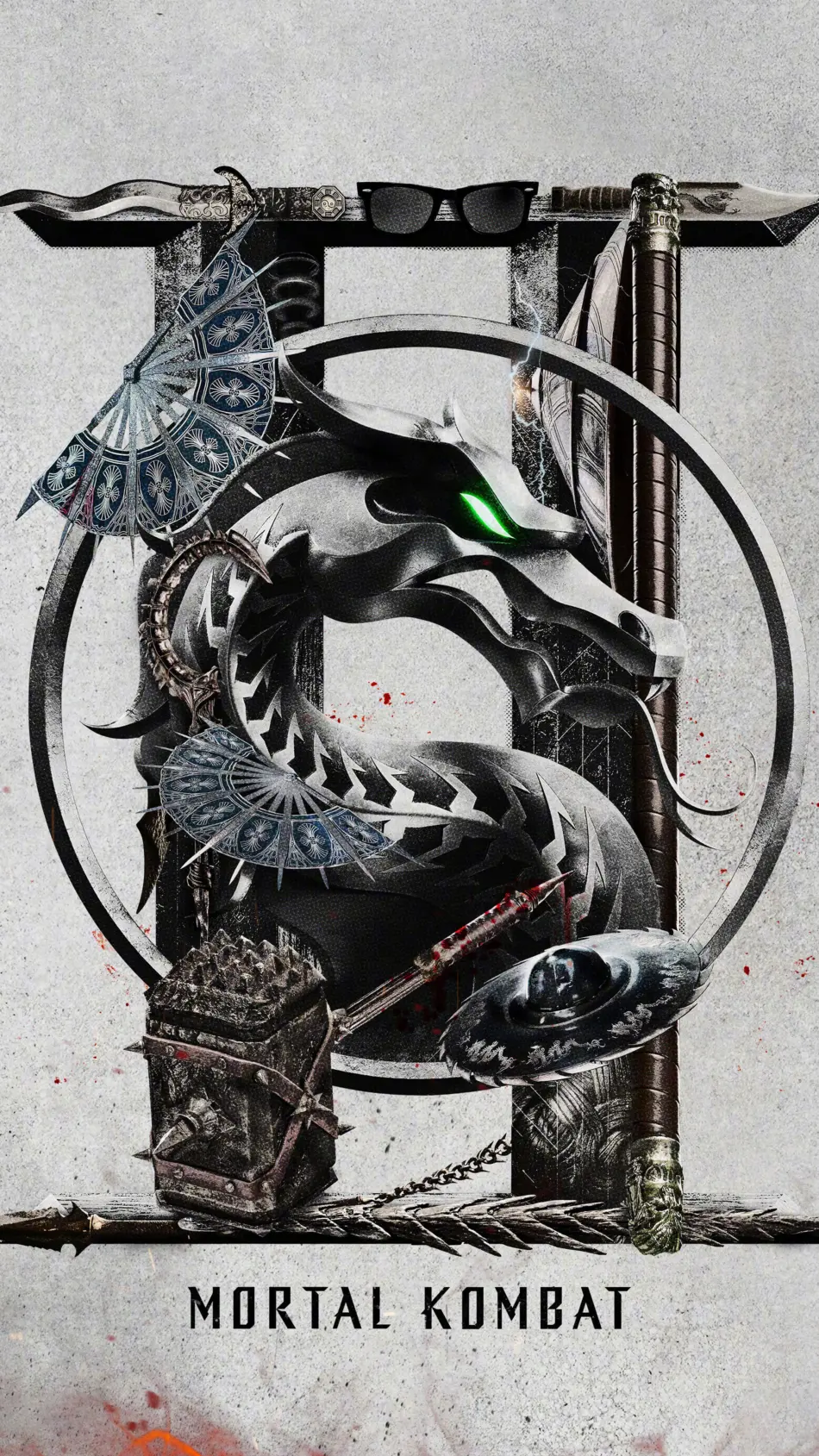 Mortal Kombat II 2026 Game Logo 4K Ultra HD Mobile Wallpaper