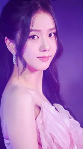 Jisoo - Blackpink Singer Purple Aesthetic 2026 Photoshoot 4K Ultra HD Mobile Wallpaper