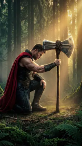 Chris Hemsworth As Thor In Avengers Doomsday 4K Ultra HD Mobile Wallpaper