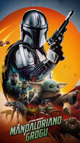 Star Wars The Mandalorian and Grogu Movie Poster 4K Ultra HD Mobile Wallpaper